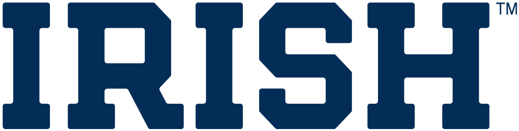 Notre Dame Fighting Irish 0-Pres Wordmark Logo v2 diy iron on heat transfer